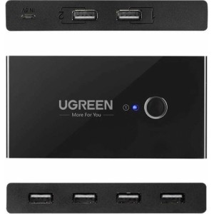 Ugreen Switch box UGreen HUB KVM USB 2x4 USB 2.0