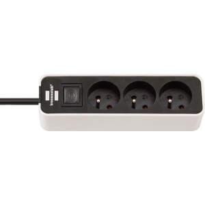 Brennenstuhl Ecolor power strip 3 sockets 3m - white