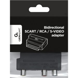 Gembird SCART uz 3xRCA S-Video Адаптер с IN/OUT переключателем