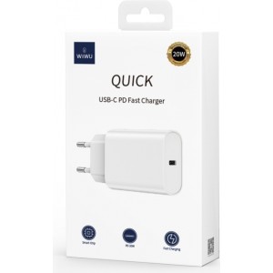 WIWU wall charger Wi-U001 PD 20W 1x USB-C white