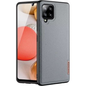 Dux Ducis Fino case cover covered with nylon material for Samsung Galaxy A42 5G gray