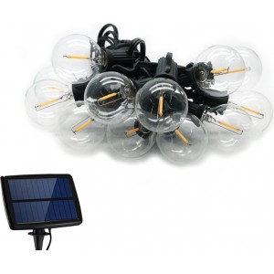 Telforceone Forever Light LED Solar Garland SUNARI FLS-120 5,5m + 10 bulbs clear G40 IP44