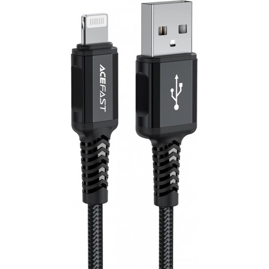 Acefast MFI USB - Lightning cable 1.8m, 2.4A black (C4-02 A Black)