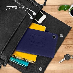 Alogy Fioletowe etui skórzane PU Stand Cover Galaxy Tab E 9.6 T560