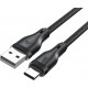 Acefast C8-04 USB-A / USB-C 3A cable 1.2m - black