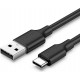 Ugreen US287 60114 USB-A / USB-C 3A cable 0.25m - black