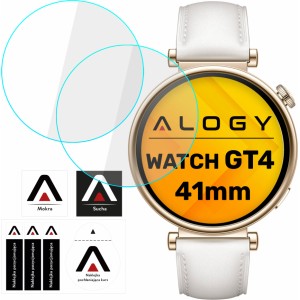 Alogy 2x Tempered Glass for Huawei Watch GT 4 GT4 41mm Protective for Smartwatch Alogy Screen Protector Watch