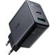 Acefast wall charger USB Type C / USB 32W, PPS, PD, QC 3.0, AFC, FCP black (A5 black)