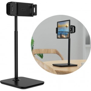 Acefast telescopic phone and tablet holder (135-230mm wide) for the desk 360 ° black (E4 black)