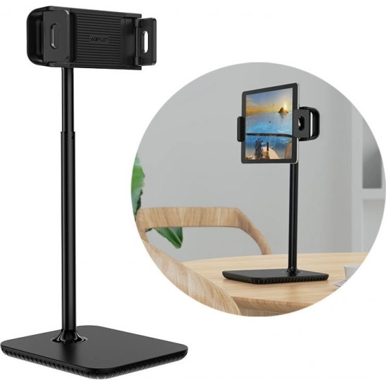 Acefast telescopic phone and tablet holder (135-230mm wide) for the desk 360 ° black (E4 black)