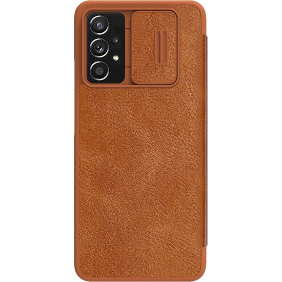 Nillkin Qin leather holster case for Samsung Galaxy A73 brown