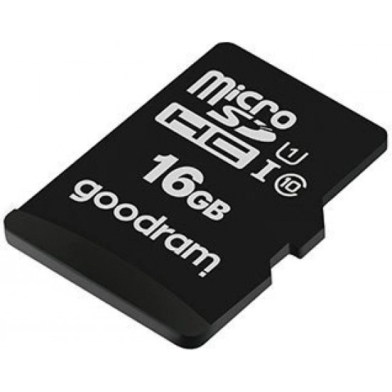 Goodram Microcard 16 GB micro SD HC UHS-I class 10 memory card, SD adapter (M1AA-0160R12)