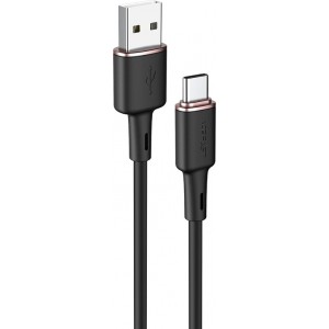 Acefast USB cable - USB Type C 1.2m, 3A black (C2-04 black)