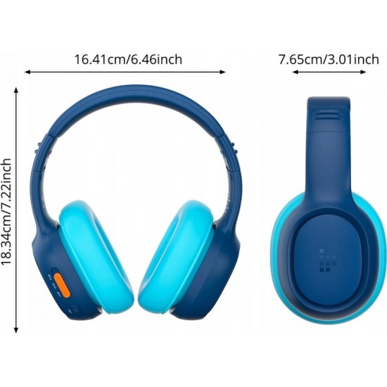 Tronsmart KH03 Wireless Headphones with ANC, for Kids, Safe - Blue