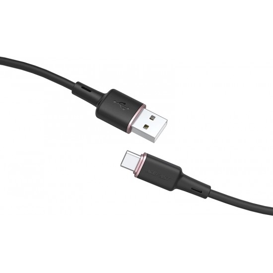 Acefast USB cable - USB Type C 1.2m, 3A black (C2-04 black)