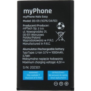 Battery for myPhone Halo Easy 1000mAh