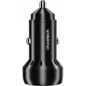 Choetech 60W 2xUSB-C+USB-A car charger (black)