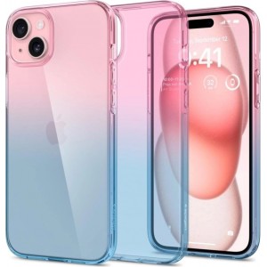 Spigen Liquid Crystal iPhone 15 Case - Pink/Blue