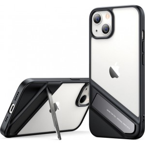 Ugreen Fusion Kickstand Case iPhone 13 Hard Cover with Gel Frame and Stand black (90152)