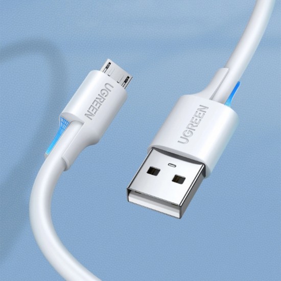 Ugreen US289 60140 micro USB / USB-A cable 0.5m - white