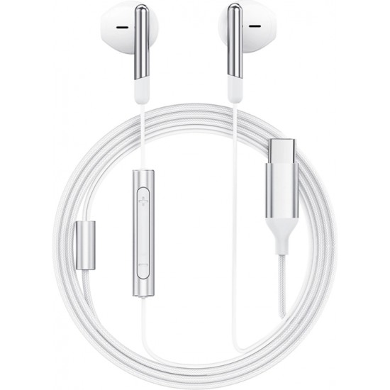 Acefast L3 Wired USB-C Headphones with Microphone - White