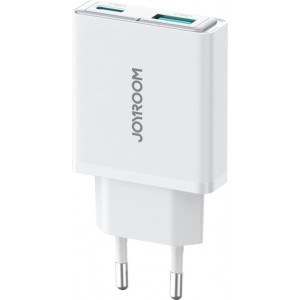 Joyroom JR-TCF14 20W USB-A USB-C Super Slim Wall Charger - White