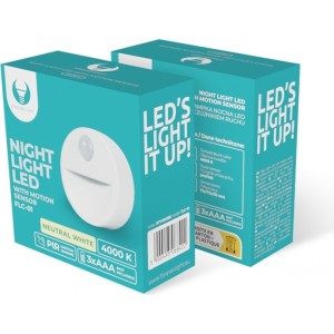 Telforceone Night Light LED FLC-01 PIR 3xAAA Forever Light