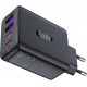 Acefast A61 PD 45W GaN charger 2 x USB-C + 2 x USB-A with 4 ports - black