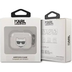 Karl Lagerfeld KLA3UCHGS AirPods 3 cover srebrny/silver Glitter Choupette