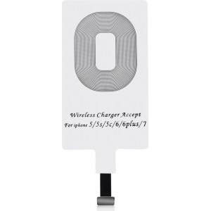 Choetech Choietech Adapter for Wireless Charging Qi Lightning Induction Insert white (WP-IP)