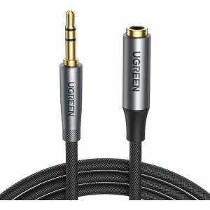 Ugreen AV190 Audio extension cable AUX jack 3.5mm, 3m (black)