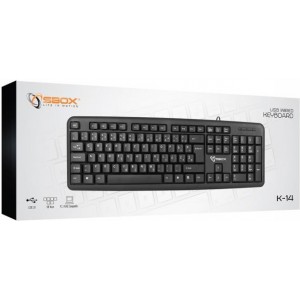 Sbox Keyboard Wired USB K-14 US