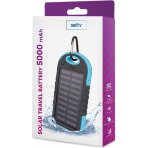 Telforceone S.a. Setty solar power bank 5000 mAh blue