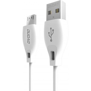 Dudao cable micro USB cable 2.4A 1m white (L4M 1m white)