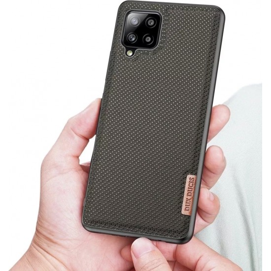 Dux Ducis Fino case cover covered with nylon material for Samsung Galaxy A42 5G green