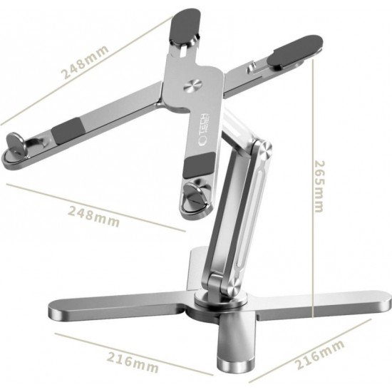 Tech-Protect ULS200 universal stand for laptops up to 16" - silver