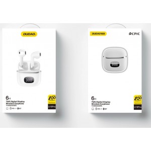 Dudao U15Pro TWS wireless headphones - white