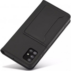 4Kom.pl Magnet Card Case Case for Xiaomi Redmi Note 11 Pro Cover Card Wallet Stand Black