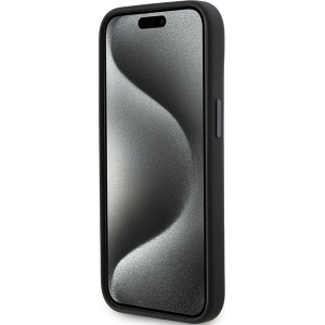 Karl Lagerfeld case for iPhone 15 Plus 6,7" KLHCP15MSMHKNPK black HC SILICONE IKONIK METAL PIN