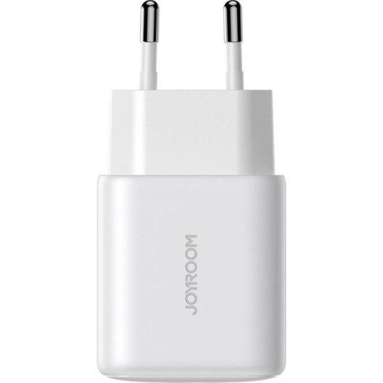 Joyroom JR-TCF20 USB-C PD 20W network charger - white + USB-C / USB-C cable 1m