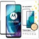 Wozinsky Tempered Glass Full Glue Super Tough Screen Protector Full Coveraged with Frame Case Friendly for Motorola Moto G71 5G black