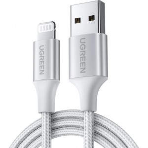 Ugreen US199 60162 USB-A / Lightning MFi Cable 1.5m - Silver