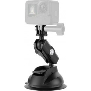 Telesin Universal Suction Cup Holder with phone holder and action camera mounting TE-SUC-012