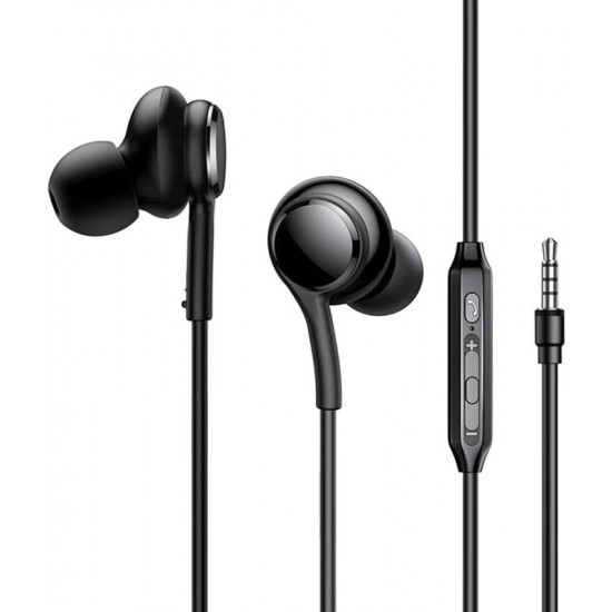 Joyroom Wired Earphones JR-EW02, Half in Ear (Black)