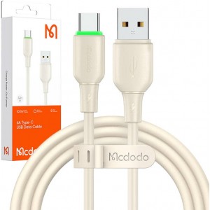 Mcdodo USB to USB-C Cable Mcdodo CA-4750 with LED light 1.2m (beige)