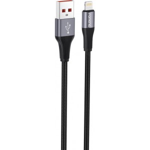 Foneng X112 USB-A to Lightning cable 2.4A, 1m (black)