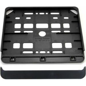 Utal Licence plate frame - motorcycle black