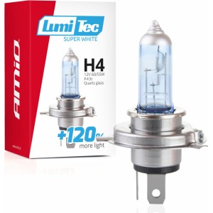 Amio Halogen bulb H4 12V 60/55W LumiTec Super White +120%