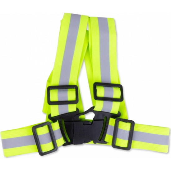 Amio Reflective safety belt vest green color EN20471