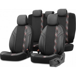 Otom Car seat covers set OTOM HORIZON 1801 RED 3-ZIP